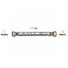 LATIGUILLO FLEXIBLE REFORZADO ACERO INOXIDABLE TERMO HEMBRA 1/2 - HEMBRA 1/2 LONGITUD 500 MM