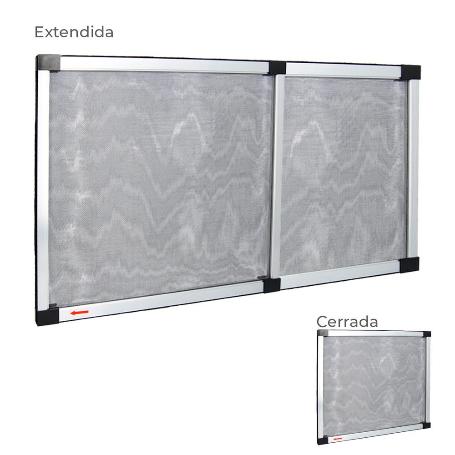 MOSQUITERA EXTENSIBLE MARCO ALUMINIO 50 X 75/142 CM.