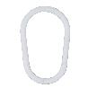 ANILLAS PARA CORTINAS DE DUCHA PERA ANILLA BAÑO PERA 18 MM. BLANCA (BOLSA 100 UNIDADES)