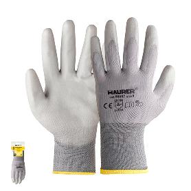 GUANTE POLIURETANO / POLIESTER TALLA 6 TOUCH SCREEN CON COLGADOR (PAR)