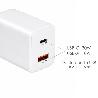 CARGADOR DE CARGA RÁPIDA 30 W. CON DOBLE PUERTO USB A Y USB C