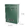 BUZON SQUARE VERDE 26 X 9 X 31 (ALT.) CM.