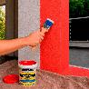 PINTURA IMPERMEABILIZANTE CON FIBRAS PARA EXTERIORES / INTERIORES 750 ML. COLOR ROJO