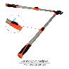 TIJERA PODAR 2 MANOS SISTEMA YUNQUE MANGOS TELESCOPICOS ALUMINIO CON MULTIPLICADOR DE FUERZA
