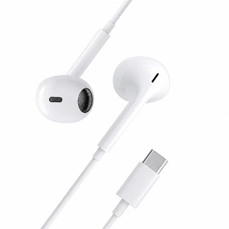 AURICULARES IN-EAR USB C 120 CM. CON MICROFRONO