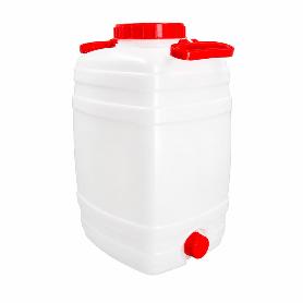 BIDON ALIMENTARIO BOCA ANCHA GARRAFA PLASTICO 25 LITROS CON 2 ASAS