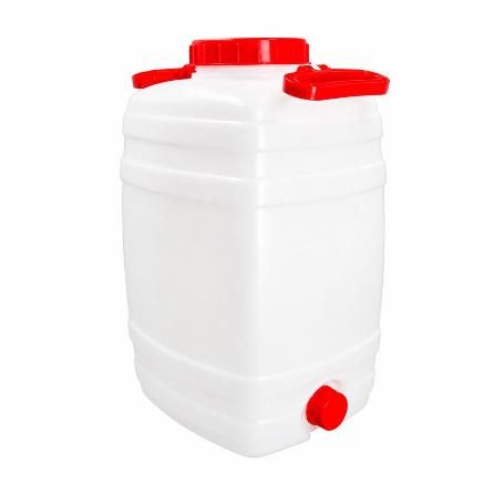 BIDON ALIMENTARIO BOCA ANCHA GARRAFA PLASTICO 25 LITROS CON 2 ASAS
