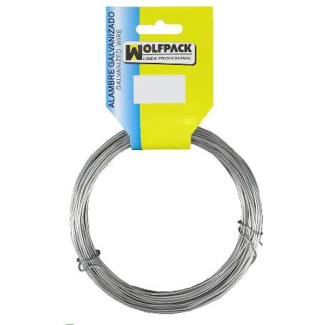 ALAMBRE GALVANIZADO (ROLLO 250 GRAMOS / 20 METROS) Nº 8/1,3 MM.