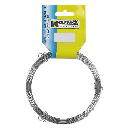 ALAMBRE GALVANIZADO (ROLLO 1000 GRAMOS / 110 METROS) Nº 6/1,1 MM.