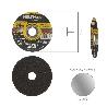 DISCO CORTE ABRASIVO ACERO INOXIDABLE Ø 115X Ø 22,2 MM ESPESOR 1,0 MM. DISCO RADIAL / AMOLADORA UNIVERSAL
