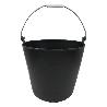 CESTO PLASTICO NEGRO UN ASA 22 LITROS