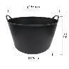 CAPAZO PLASTICO NEGRO NUMERO 4 55 LITROS
