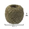 HILO BRAMANTE CAÑAMO PULIDO Nº 6   (BOBINA 100 GRAMOS) Ø 0,9 MM.