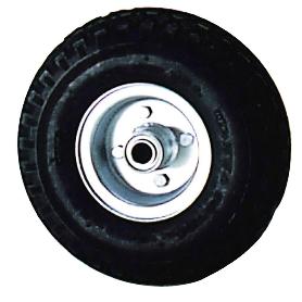 RUEDA CARRETILLA ALMACEN / SACOS  NEUMÁTICA LLANTA GALVANIZADA  20 MM.