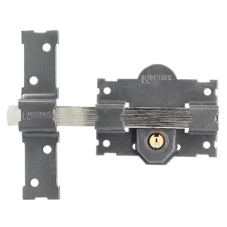 CERROJO B-2 LLAVE 2 LADOS PASADOR DE 183MM CILINDRO REDONDO DE 50MM