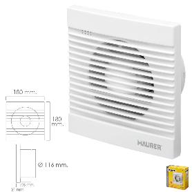 EXTRACTOR HUMOS BAÑO 16 WATT. SALIDA Ø 116 MM. EXTRACTOR HUMO, EXTRACTOR BAÑO, EXTRACTOR BAÑO HUMOS,EXTRACTOR OLORE