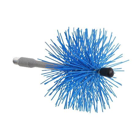 DESHOLLINADOR CEPILLO NYLON EJE FLEXIBLE 100 MM.