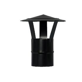 WOLFPACK SOMBRERO VITRIFIADO PARA ESTUFA PELLET, LEÑA, CHIMENEA, EXTRACCIÓN DE HUMOS, PARA TUBO Ø 80 MM.