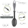 CUCHARA SERVIR COCINA NYLON CON MANGO ANTIGOTAS ENGOMADO 32,5X6CM