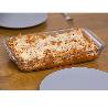 FUENTE CRISTAL RECTANGULAR CON TAPA 2 LITROS 36 X 22 X 6.5 (ALT) CM.