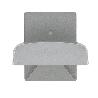 COLGADOR PERCHA ADHESIVO ACERO INOXIDABLE COLOR GRIS