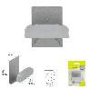 COLGADOR PERCHA ADHESIVO ACERO INOXIDABLE COLOR GRIS