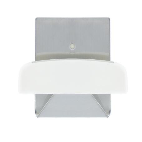 COLGADOR PERCHA ADHESIVO ACERO INOXIDABLE COLOR METALIZADO / BLANCO
