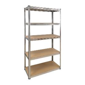 MODULO ESTANTERIA MONTAJE RÁPIDO SIN TORNILLOS 90X40X180 CM. (5 BATEAS)