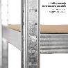 MODULO ESTANTERIA MONTAJE RÁPIDO SIN TORNILLOS 90X40X180 CM. (5 BATEAS)