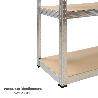 MODULO ESTANTERIA MONTAJE RÁPIDO SIN TORNILLOS 90X40X180 CM. (5 BATEAS)