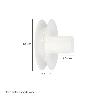 DISCO PLASTICO COMPACTO PARA PERSIANAS. RODAMIETO 120X40 MM. PARA CINTAS HASTA 20 MM.
