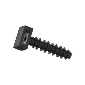 TACO FIJACIÓN BRIDA NYLON NEGRO 8 MM. (BOLSA 100 UNIDADES)