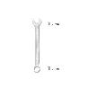 LLAVE COMBINADA PLUS 17X17 ACERO CROMO VANADIO DIN 3113. LLAVE DOBLE BOCA, LLAVE FIJA, LLAVE ESTRELLA