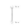 LLAVE COMBINADA PLUS 22X22 ACERO CROMO VANADIO DIN 3113. LLAVE DOBLE BOCA, LLAVE FIJA, LLAVE ESTRELLA
