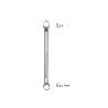 LLAVE ESTRELLA ACODADA PLUS ACERO CROMO VANADIO 14X15 DIN 838. LLAVE DOBLE BOCA ACODADA, LLAVE FIJA ESTRELLA ACODAD