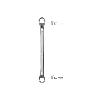 LLAVE ESTRELLA ACODADA PLUS ACERO CROMO VANADIO 16X17 DIN 838. LLAVE DOBLE BOCA ACODADA, LLAVE FIJA ESTRELLA ACODAD