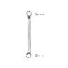 LLAVE ESTRELLA ACODADA PLUS ACERO CROMO VANADIO 18X19 DIN 838. LLAVE DOBLE BOCA ACODADA, LLAVE FIJA ESTRELLA ACODAD