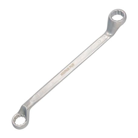 LLAVE ESTRELLA ACODADA PLUS ACERO CROMO VANADIO 21X23 DIN 838. LLAVE DOBLE BOCA ACODADA, LLAVE FIJA ESTRELLA ACODAD