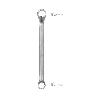 LLAVE ESTRELLA ACODADA PLUS ACERO CROMO VANADIO 21X23 DIN 838. LLAVE DOBLE BOCA ACODADA, LLAVE FIJA ESTRELLA ACODAD