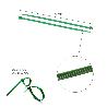 BRIDA NYLON 100%. COLOR VERDE 3,6 X 140 MM. BOLSA 100 UNIDADES. ABRAZADERA PLASTICO, ORGANIZADOR CABLES, ALTA RESIS