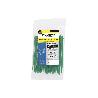 BRIDA NYLON 100%. COLOR VERDE 3,6 X 140 MM. BOLSA 100 UNIDADES. ABRAZADERA PLASTICO, ORGANIZADOR CABLES, ALTA RESIS