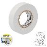CINTA AISLANTE PROFESIONAL BLANCA ESPESOR 0.13 MM. ANCHO 19 MM. ROLLO 25 METROS CINTA ELECTRICISTA, CINTA AISLANTE 