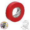 CINTA AISLANTE PROFESIONAL ROJA ESPESOR 0.13 MM. ANCHO 19 MM. ROLLO 25 METROS CINTA ELECTRICISTA, CINTA AISLANTE CA