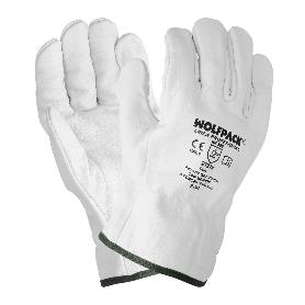 GUANTES DE TRABAJO DE PIEL FLOR DE VACUNO, PROTECCION LABORAL, RIESGOS MECANICOS, GUANTES DE SEGURIDAD DE CUERO. TA