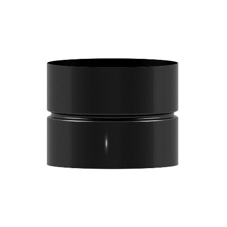 MANGUITO UNION TUBOS ESTUFA VITRIFICADO NEGRO HEMBRA - HEMBRA Ø 150 MM. MACHON, EMPALME TUBOS CHIMENA, EMPALME TUBO