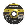 DISCO REPASAR ABRASIVO Ø 125 X Ø 22 MM. ESPESOR 6,0 MM. DISCO RADIAL / AMOLADORA UNIVERSAL COMPATIBLE CON TODAS LAS