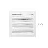 REJILLA VENTILACIÓN ALUMINIO CON MOSQUITERA ATORNILLABLE 175 X 175 MM. COLOR BLANCO