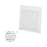 REJILLA VENTILACIÓN ALUMINIO CON MOSQUITERA ATORNILLABLE 175 X 175 MM. COLOR BLANCO