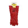 GUANTES PVC ROJO 35 CM. (PAR)