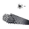 CABLE GALVANIZADO   4 MM. (ROLLO 25 METROS) NO ELEVACION